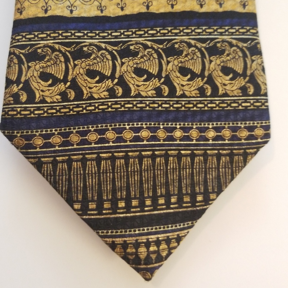 L'Uomo Bianchi Roman Design Silk Tie